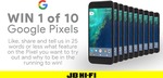 Win 1 of 10 Google Pixel 32GB (Quite Black) from JB Hi-Fi
