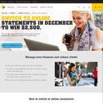 Win 1 of 10 $2,500 Cash Prizes from Commonwealth Bank - Switch to Online Statements