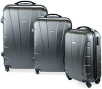 orbis 3 piece hardside spinner luggage set