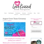 Win 1 of 5 US$50 Amazon GiftCards from Love Kissed Book Bargains
