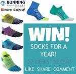 Win a Year's Supply of Socks (52 Pairs) from Running Warehouse Australia