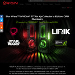 Win a Star Wars™ NVIDIA® TITAN Xp Collector’s Edition GPU Worth $1,575 from ORIGIN PC/Lirik/PewDiePie