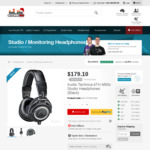 Audio Technica ATH M50x Studio Headphones $179.10 Shipped @ Store DJ