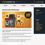 Win 1 of 3 Aperol Spritz & Baron Samedi Prize Packs Worth $110 from Cellarbrations