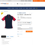 Biz Collection Ladies Nitro Polo Color Navy/Red/White $2.95 (Was $29.95) + $9.95 Postage Delivered @ Work Wear Hub