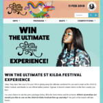Win a Trip for 2 to The St Kilda Festival (Includes Flights, Accommodation + More) from Port Phillip City Council