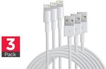 3 Pack Apple MFI Certified Lightning to USB Cable (1m/2m/3m) $25/$35/$29 Delivered @ Kogan