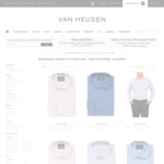 4 Business Shirts $100 Delivered @ Van Heusen (Online Only)