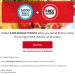 5000 Flybuys Points (Worth $25) with $100 Spend + Free Delivery at Coles Online