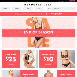 bendon lingerie sale