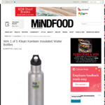 Win 1 of 5 Klean Kanteen Insulated Water Bottles Worth $48.75 from MiNDFOOD