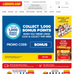 1000 Flybuys Points for Click&Collect Orders @ Liquorland