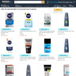 [Amazon Prime] 50% off Selected Men's Personal Care Products @ Amazon AU