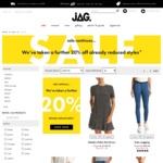 Extra 20% off Sale Items @ JAG
