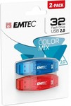 Emtec C410 Twin Pack 32GB USB 2.0 Flash Drive $15 @ Harvey Norman