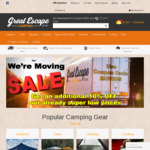 10% off (Excludes Sale/Clearance Items, Fridges/Freezers) at Great Escape Camping