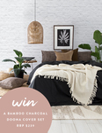 Win a Bamboo Charcoal Doona Cover Set Worth $239 from YoHome