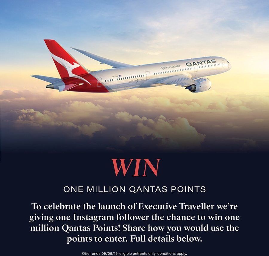 Win 1 000 000 Qantas Points Worth Over 30 000 From Executive Traveller win-1-000-000-qantas-points-worth-over-30-000-from-executive-traveller