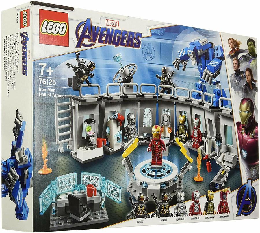 lego marvel avengers iron man hall of armor 76125