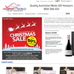 50% off Christmas Gift Hampers and Everyday Gift Hampers @ Hamper World