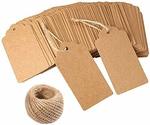 20% off Begrit Kraft Paper Tag Gift Tags 100pcs $8.68 (Was $10.99) + Delivery ($0 with Prime/ $39 Spend) @ Begrit Amazon AU
