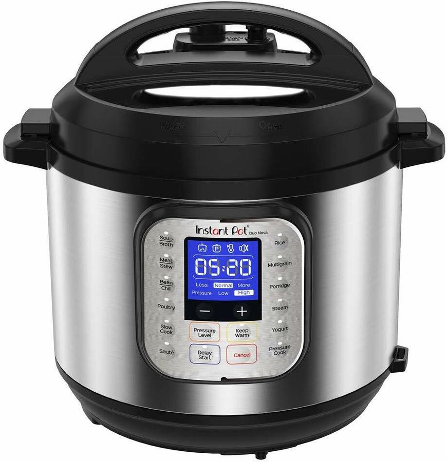 Instant Pot Duo Nova Electric Multi-Use Pressure Cooker, Stainless ...