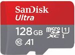 [Prime] SanDisk Ultra 128GB MicroSD XC UHS-I Card with Adapter - 100MB/s U $19.50 Delivered @ Amazon AU