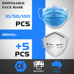 50x Disposable 3 Layers Face Mask $1 + Free Shipping @ Outbax Camping via eBay