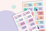 Name Labels (Stickers) 32-Pack $0 (Was $13) + $5 Delivery @ Hippo Blue