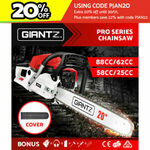 Giantz Petrol Commercial Chainsaw (Model 5: 58cc 20") $83.96 Delivered ($81.86 with eBay Plus) @ Ozplaza eBay