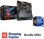 Intel Core i9-12900K CPU + Gigabyte Z690 Aorus Ultra WiFi 6 DDR5 Motherboard Bundle $1199 & More + Delivery @ Shopping Express