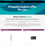 Optus Prepaid 4G Mobile Broadband Modem with 50GB Data SIM $49.50 (RRP $99) from Optus