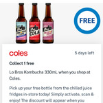 Free Lo Bros Kombucha 330ml @ Coles via Flybuys App (Activation Required)