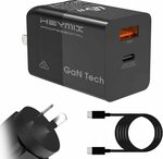 HEYMIX 45W GaN Dual-Port USB PD Charger with 100W USB-C Cable $24.08 + Delivery ($0 with Prime/$39 Spend) @ Heymix via Amazon AU