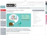 Kikki-k 3-2 (Instore) or Free Shipping (Online)