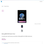 Belong $80 SIM Starter Pack - 2,000 Telstra Plus Points Delivered @ Telstra Plus