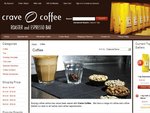 Crave Coffee - Buy 1kg, Get 1kg Free (Effectively $16/kg) + Shipping From $8