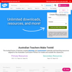 Free: Primary & Secondary Resources Downloads on Friday 22/7 (Normally from $8.33/Month) @ Twinkl AU