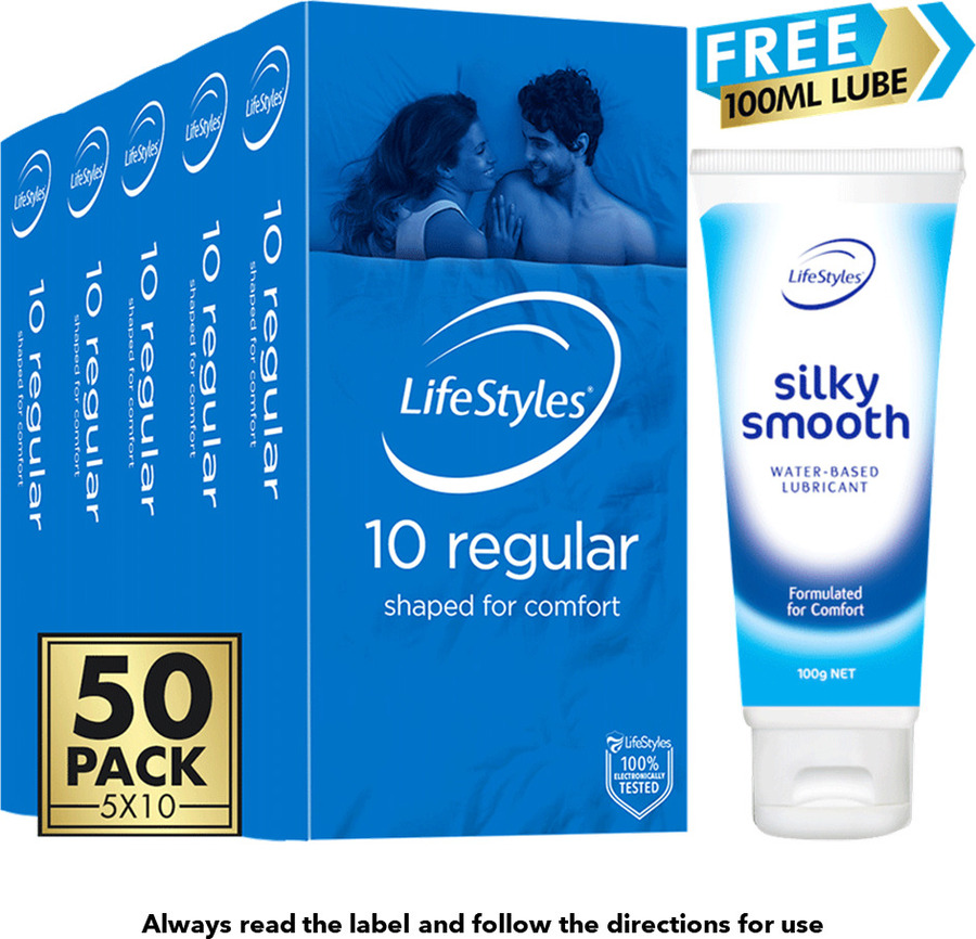 LifeStyles® Silky Smooth Lubricant 100ml 4pack - LifeStyles