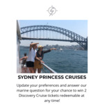 Win 2 x Discovery Cruise Tickets from Sydney Princess Cruises