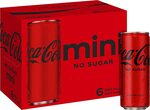 Various Soft Drinks (Coke etc) 6 x 250ml Cans $5 + Delivery ($0 with Prime/ $39 Spend) @ Amazon AU