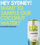 [NSW] Free Cans of H2coco, 12pm-1:30pm Daily at Various Sydney Locations