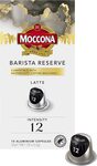 Moccona Barista Reserve Latte - Intensity 12 - 100 Aluminium Capsules $40 ($36 S&S) Delivered @ Amazon AU