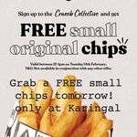 [VIC] Free Small Chips from 12pm-1pm, Tuesday (14/2) @ Schnitz (Karingal, App Req.)