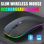 USB + Bluetooth Rechargeable Illuminated 2.4GHz Mouse US$3.71/~A$5.33 (~A$0.61 with New User Discount) Delivered @AliExpress