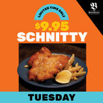 [ACT, NSW, VIC, QLD, SA] Schnitty Tues w/ Purchase of Drink $9.95, All-You-Can-Eat Meat Platters Wed $35 + 5% Fee @ The Bavarian