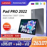 Lenovo Xiaoxin Pad Pro 2022 (11.2" 2.5K, OLED, 6GB/128GB, Widevine L1) US$292.34 (~A$441.37) Shipped @ Lenovo Pro AliExpress
