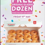 [NSW, VIC, QLD, WA] Free Original Glazed Dozen with Any Dozen Purchase @ Krispy Kreme