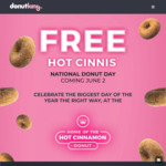 Free Cinnamon Donut @ Donut King