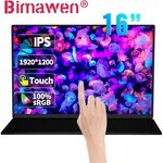 Bimawen 16" FHD+ 1920x1200 IPS Portable Touchscreen Monitor US$103.32 (~A$152.94) Delivered @ Bimawen AliExpress